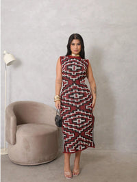 Vestido Tricô Feminino com Fenda Lateral Outono Inverno