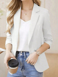 Local
Liu Fashion Blazer Alfaiataria Com Forro 1 Botão Feminino Casaco Elegante Social Coleção Nova importado tecido ótima linda 1 botões