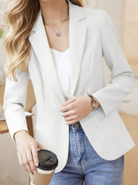 Local
Liu Fashion Blazer Alfaiataria Com Forro 1 Botão Feminino Casaco Elegante Social Coleção Nova importado tecido ótima linda 1 botões