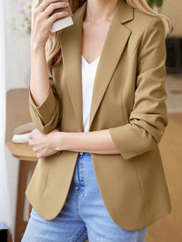 Local
Liu Fashion Blazer Alfaiataria Com Forro 1 Botão Feminino Casaco Elegante Social Coleção Nova importado tecido ótima linda 1 botões