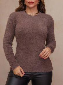 Vendedor IndicadoBlusa Feminina De Pelinho Grosso Gola Redonda Inverno