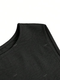 2 peças Conjunto de Regata e Calça Casual Feminino de Cor Sólida, Uso Diário