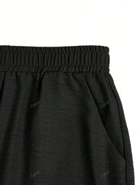 2 peças Conjunto de Regata e Calça Casual Feminino de Cor Sólida, Uso Diário