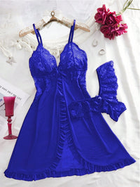 2 Peças Conjunto de Lingerie Camiseta e Renda Decote em V Plus Size para Mulheres, Roupa Íntima Sexy para o Dia a Dia, Natal