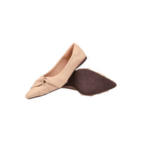 SAPATILHA FEMININA BICO FINO NAPA PRETA COM NÓ LATERAL – CONFORTO E ELEGÂNCIA