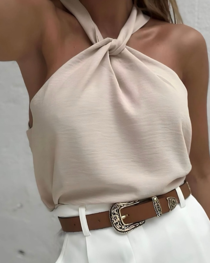 Blusa Feminina Elegante com Gola Laço - Nelima
