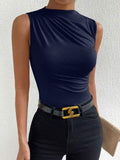 Blusa Regata Verde com Drapê - Nelima