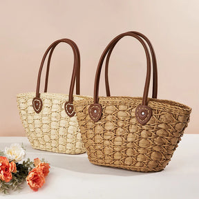 Bolsa de Palha Trançada Olivia - Nelima