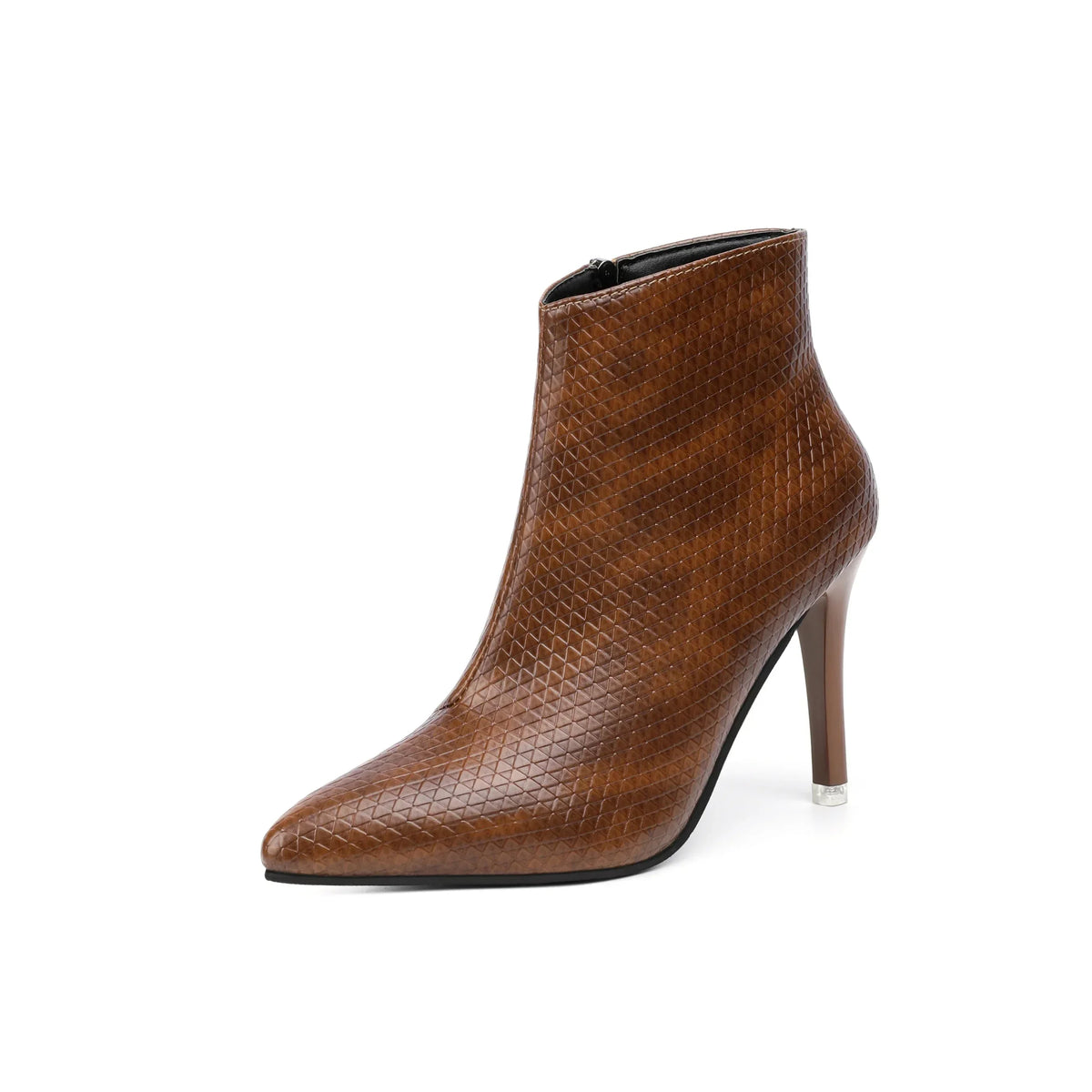 Bota Feminina de Couro Canto Curto Elegância  - Nelima