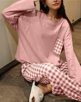 Conjunto de Pijama Feminino Xadrez - Nelima