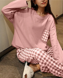 Conjunto de Pijama Feminino Xadrez - Nelima