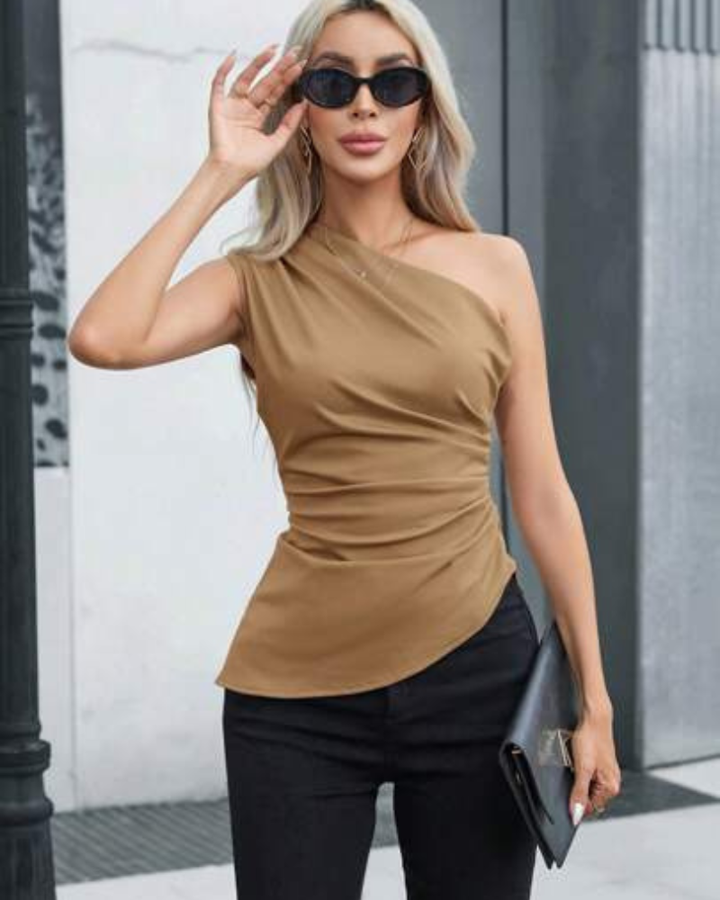 Blusa Feminina Elegância Assimétrica - Nelima