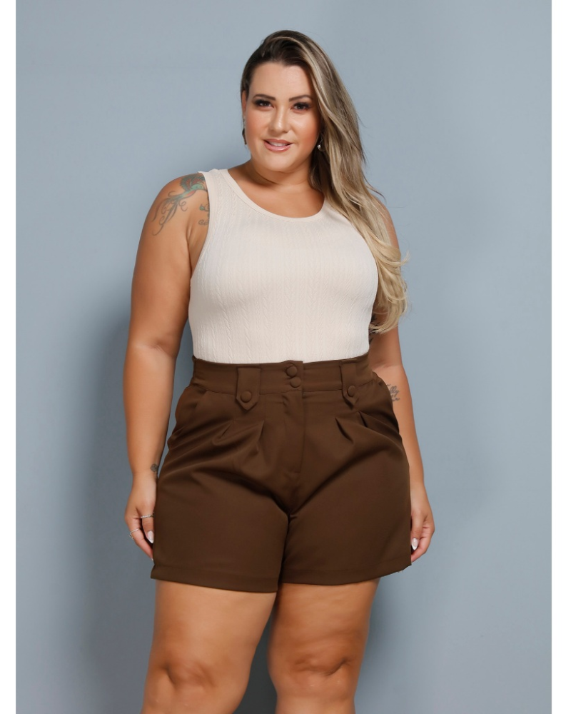 Short de Alfaiataria Plus Size – Nelima