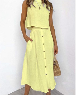 Conjunto de Saia longa e Blusa - Nelima