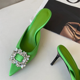 Mule Elegante com Cristais - Nelima