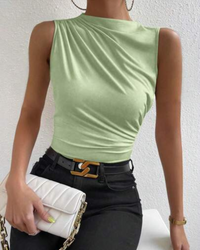 Blusa Regata com Drapê - Nelima