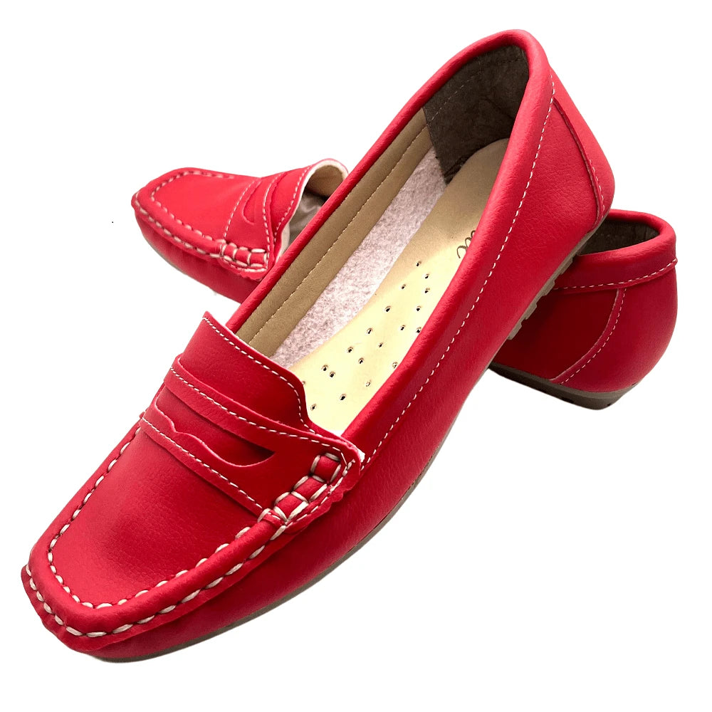 Mocassim Feminino em Couro PU - Nelima