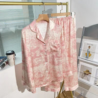 Pijama Estampado de Seda - Nelima