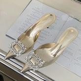 Mule Elegante com Cristais - Le Belle