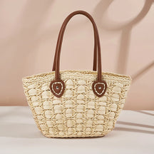 Bolsa de Palha Trançada Olivia - Nelima
