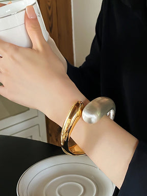 Pulseira Bracelete Bicolor - Le Belle