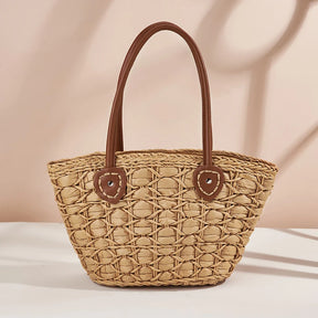 Bolsa de Palha Trançada Olivia - Nelima