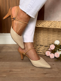 Scarpin Sandália Feminino Salto Baixo Fino Confortável