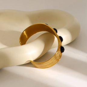 Pulseira Cuff Geométrica Dourada - Le Belle