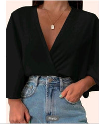 Blusa Manga Morcego Canelada – Nelima