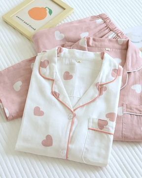 Conjunto de Pijama Feminino Calça e Mangas Compridas em Algodão Doce Lar - Neima