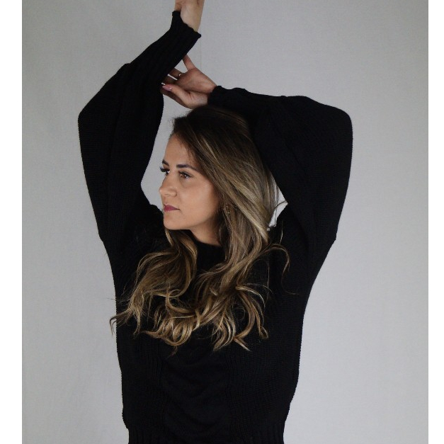 Blusa Feminina de Tricot com Trança Luxo - Nelima