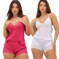 Kit 2 Baby Doll de Helanca Premium com Renda – Nelima