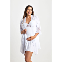 Camisola de Amamentação com Robe Luxo – Nelima