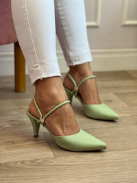 Scarpin Sandália Feminino Salto Baixo Fino Confortável