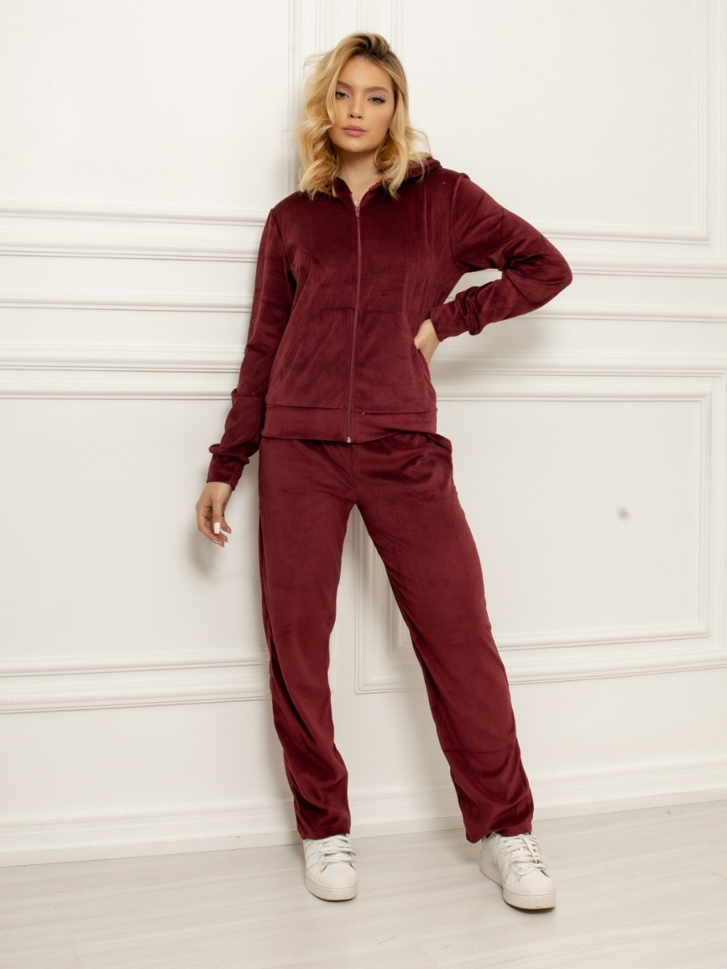 Conjunto Femino De Veludo Plush HBD-CON-001