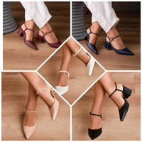 Sapato Feminino Scarpin Salto Baixo Conforto – Elegância e Leveza Para o Seu Dia a Dia