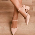 Sapato Feminino Scarpin Salto Baixo Conforto – Elegância e Leveza Para o Seu Dia a Dia