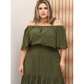 Vestido Longo Plus Size em Viscose – Nelima