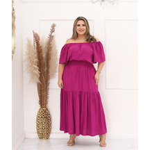 Vestido Longo Plus Size em Viscose – Nelima