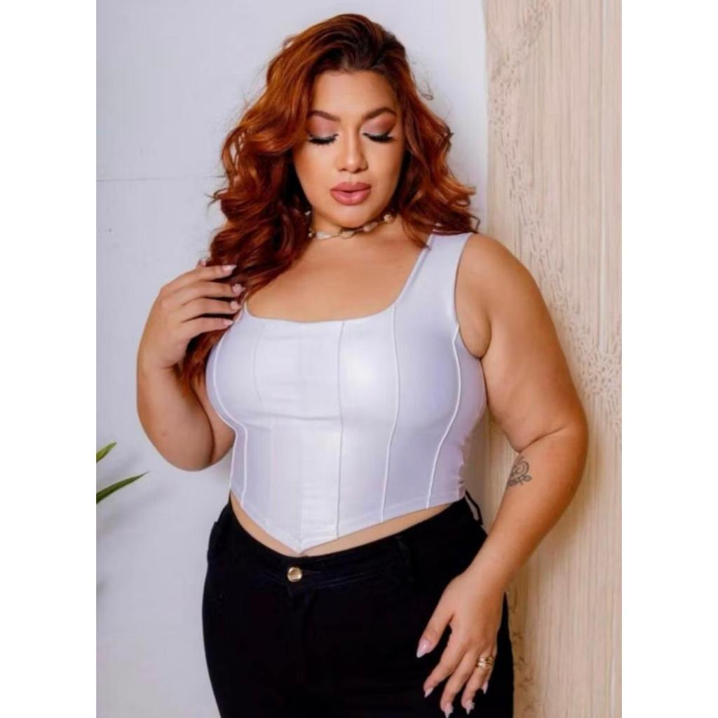 Cropped Corset Cirrê Plus Size – Nelima