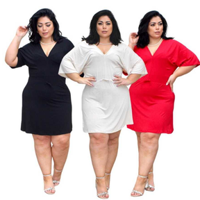 vestido mais vendidos midi Plus size Listrado malha fria moda feminina saída de praia manga flare elegante festa