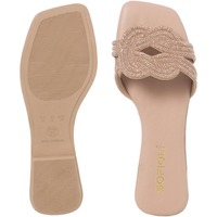 SANDÁLIA FEMININA FLAT RASTEIRA BRILHO STRASS – ELEGÂNCIA, CONFORTO E TENDÊNCIA