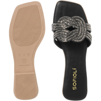 SANDÁLIA FEMININA FLAT RASTEIRA BRILHO STRASS – ELEGÂNCIA, CONFORTO E TENDÊNCIA
