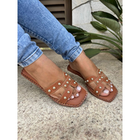 RASTEIRA FEMININA H COM APLICAÇÕES METÁLICAS