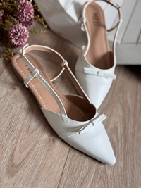 SAPATILHA FEMININA SLINGBACK ELEGANTE MODERNO COM LAÇO
