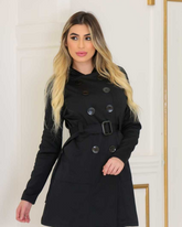 Casaco Sobretudo Feminino Moleton (flanelado por dentro) Tamanho M G GG