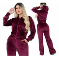 CONJUNTO FEMININO PLUSH PELUCIADO COM BLUSA E CALÇA CONFORTO PREMIUM | NELIMA