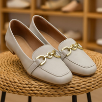 MOCASSIM FEMININO PRETO EM NAPA COM FIVELA DOURADA – ELEGÂNCIA E CONFORTO DO 34 AO 40