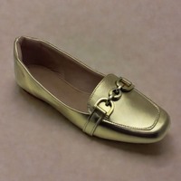 MOCASSIM FEMININO PRETO EM NAPA COM FIVELA DOURADA – ELEGÂNCIA E CONFORTO DO 34 AO 40