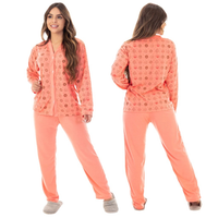 PIJAMA FEMININO LONGO COM BOTÕES – CONFORTO E QUALIDADE PARA SUAS NOITES